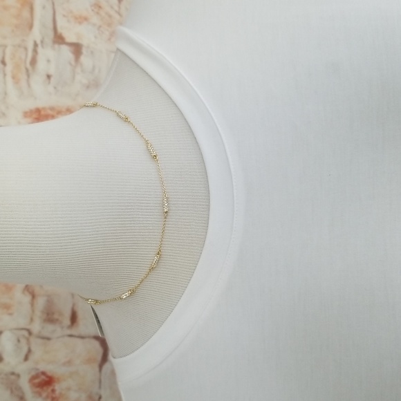 New Ralph Lauren Pave Tube Necklace - Picture 2 of 7